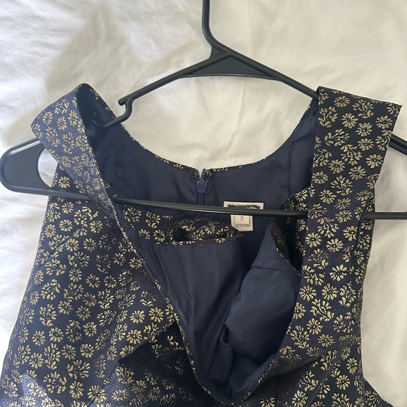 J Crew Elegant Navy Blue Dress - Picture 4 of 8